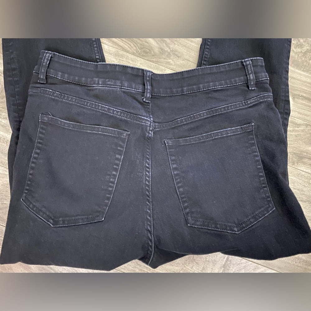 H&M Skinny Jeans High Rise Black Denim Size 14